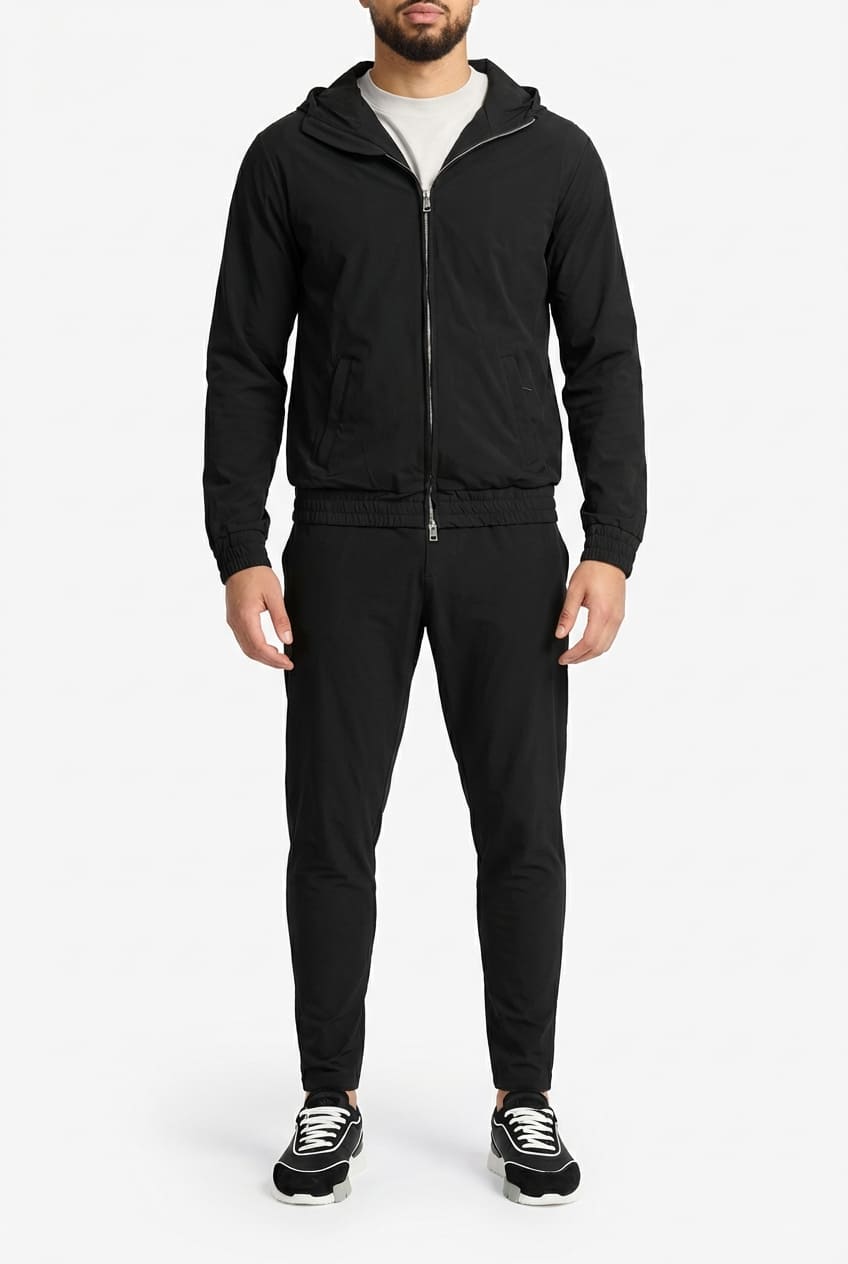 COMOCLO Ensemble Signature Noir Capuche