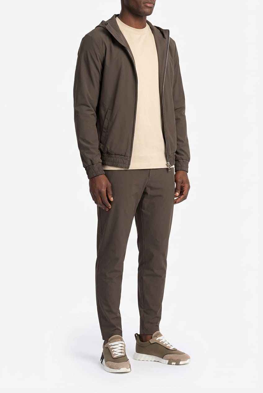 COMOCLO Ensemble Signature Marron Capuche