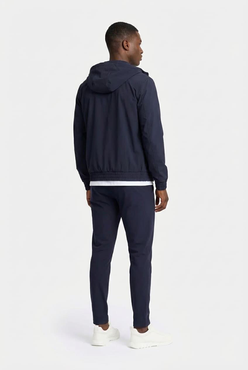 COMOCLO Ensemble Signature Bleu Marine Capuche