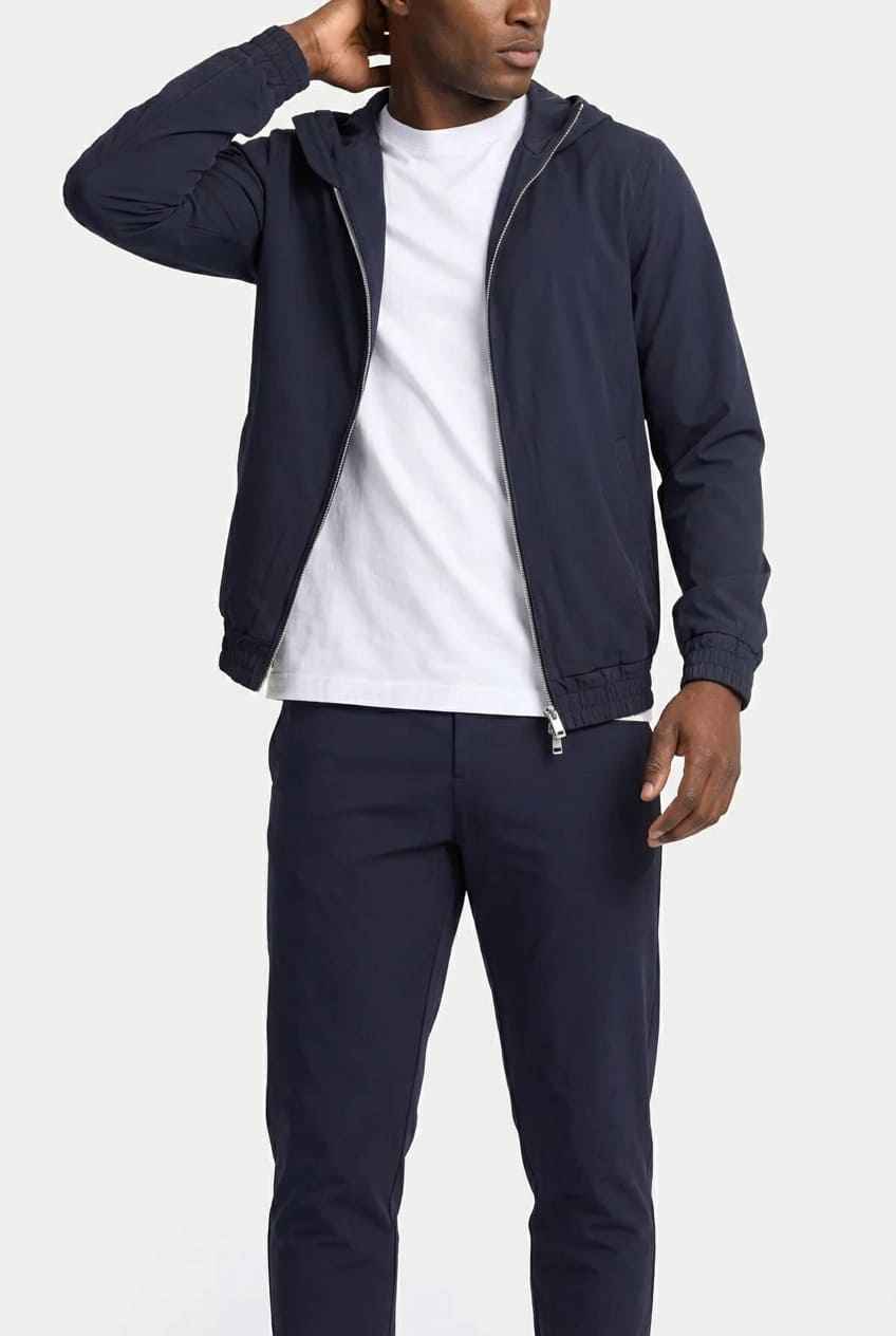 COMOCLO Ensemble Signature Bleu Marine Capuche