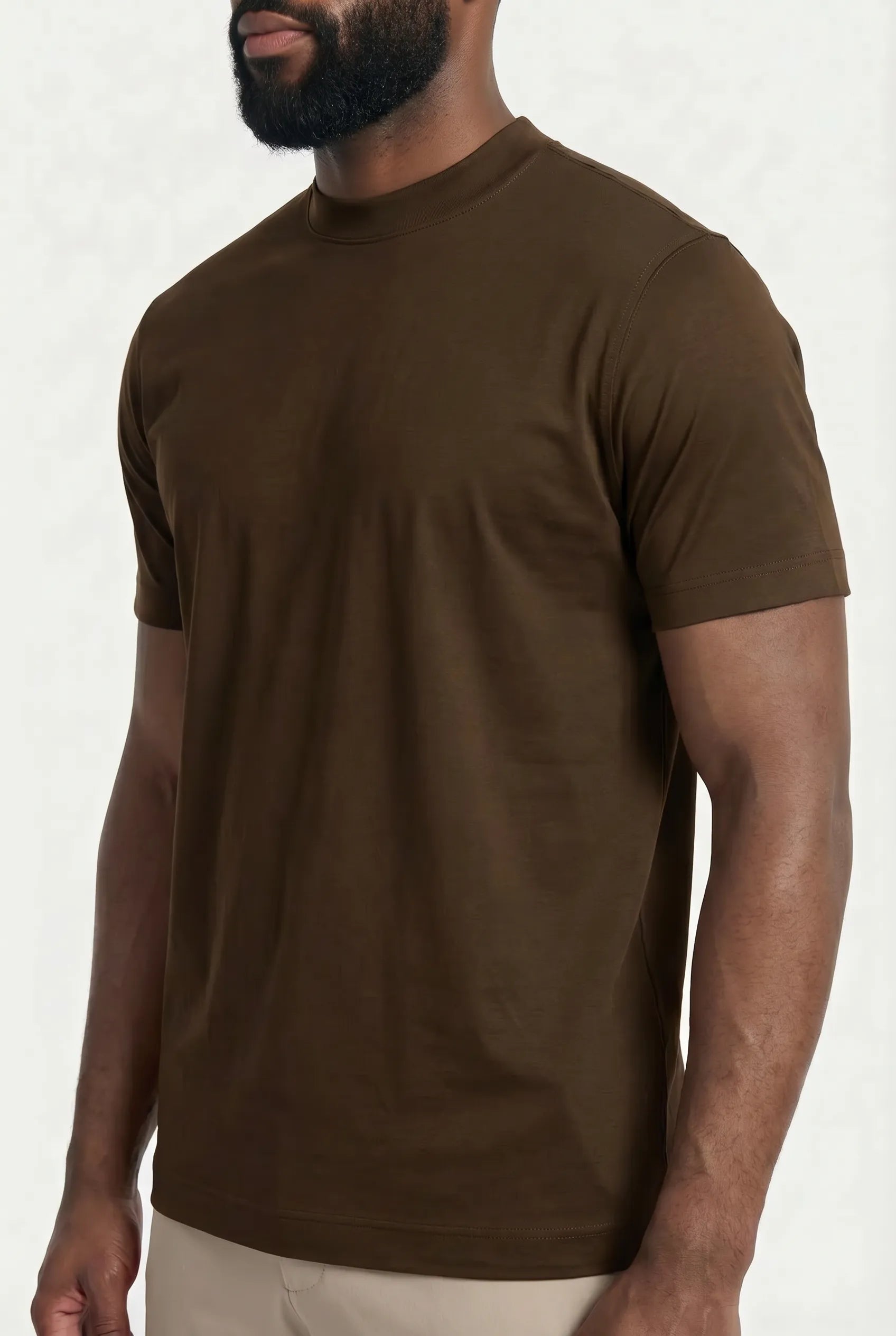 COMOCLO Shirt Luxe Cognac — Vêtement homme luxe Cognac | comoclo.com