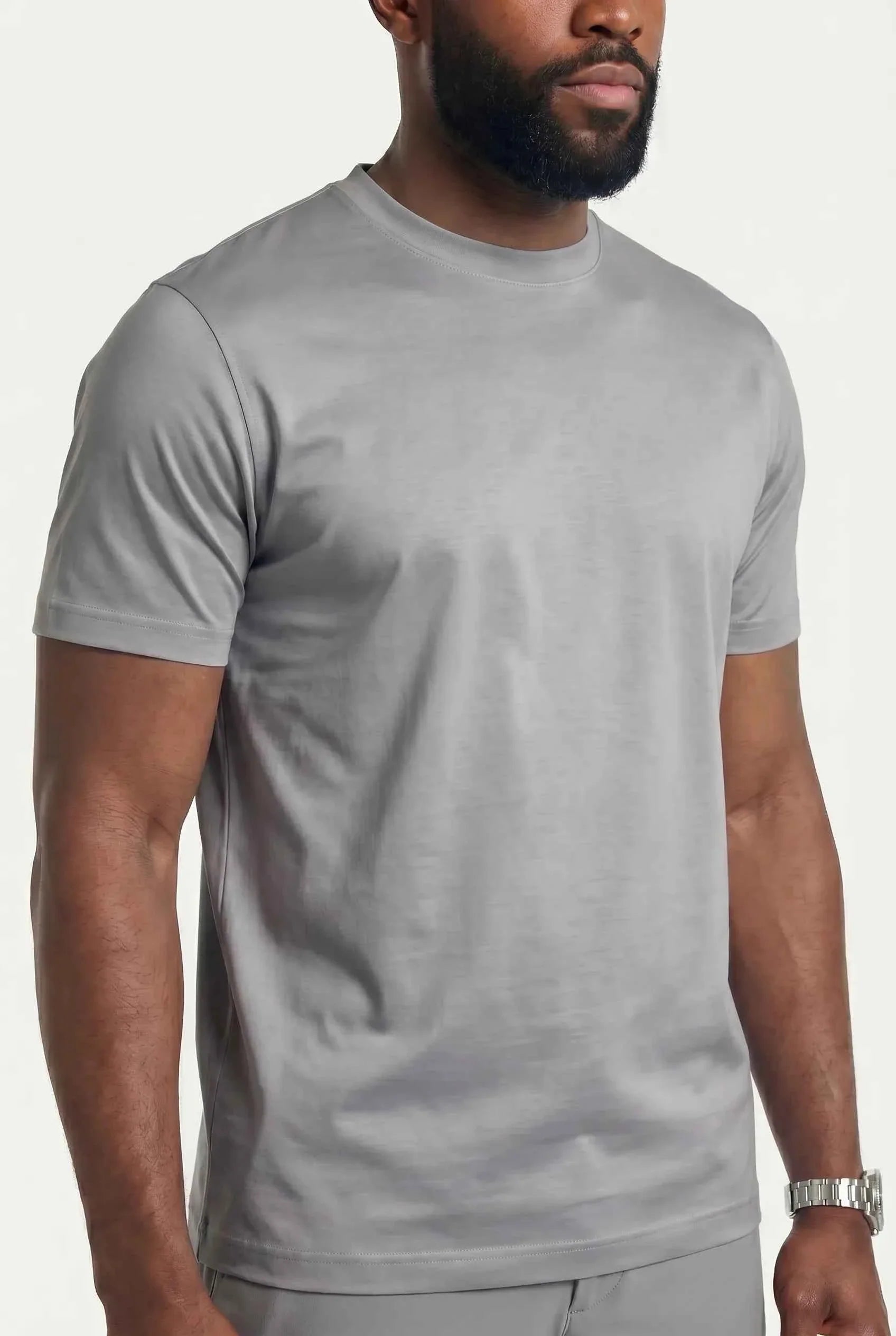 COMOCLO Shirt Luxe Gris Perle — Vêtement homme luxe Gris | comoclo.com