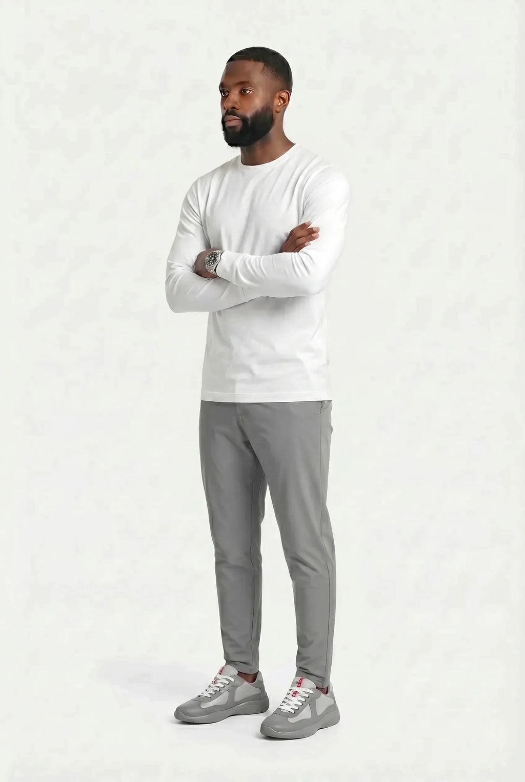 COMOCLO Shirt ML Luxe Ivoire — Vêtement homme luxe Ivoire | comoclo.com