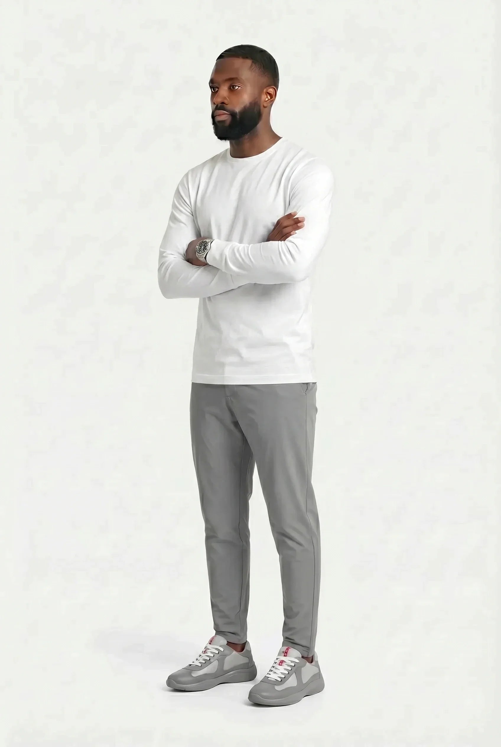 COMOCLO Shirt ML Luxe Ivoire — Vêtement homme luxe Ivoire | comoclo.com