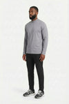 COMOCLO Shirt ML Gris Perle —  Gris | comoclo.com