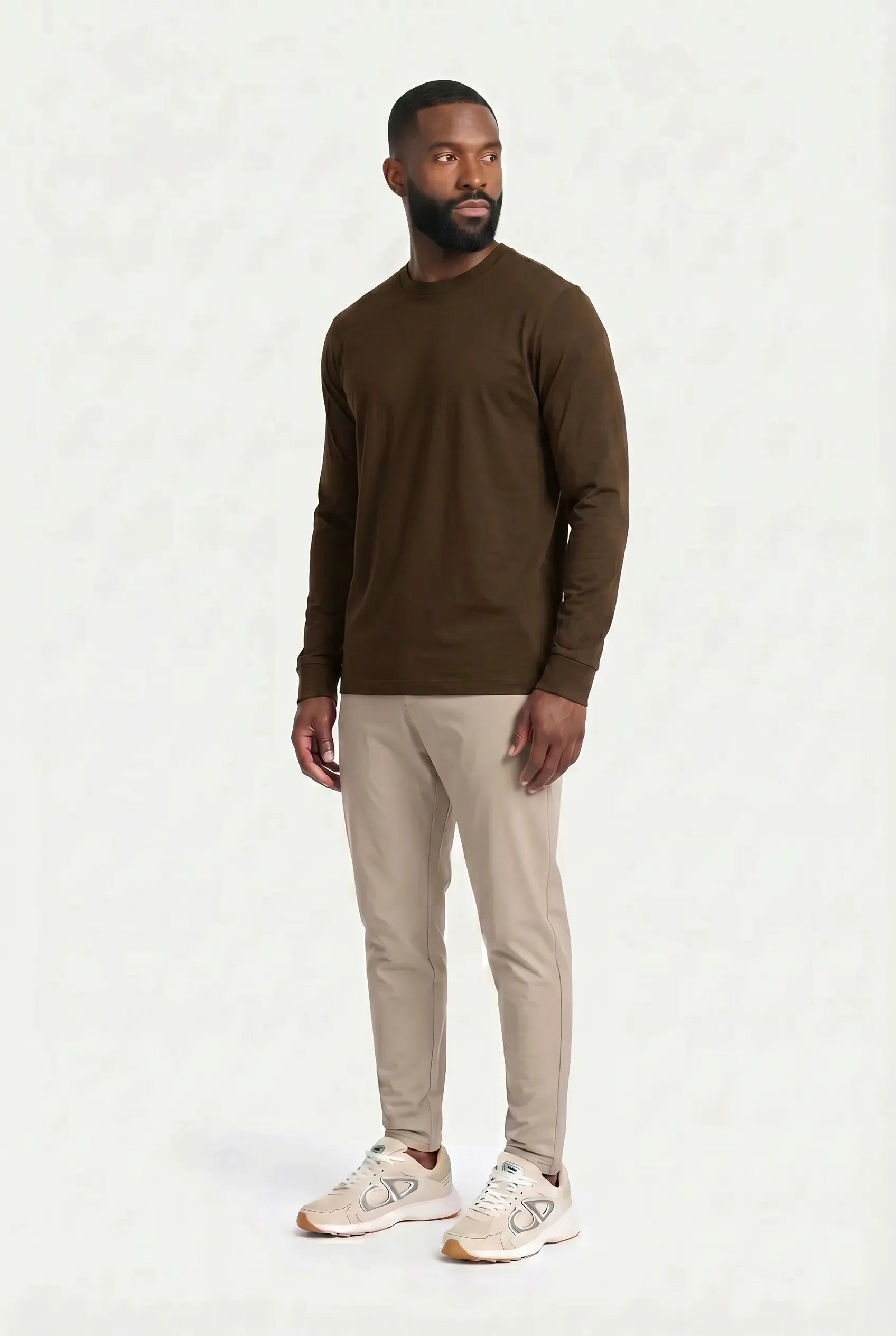 COMOCLO Shirt ML Luxe Cognac — Vêtement homme luxe Cognac | comoclo.com
