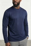 COMOCLO Shirt ML Bleu Marine —  Bleu | comoclo.com
