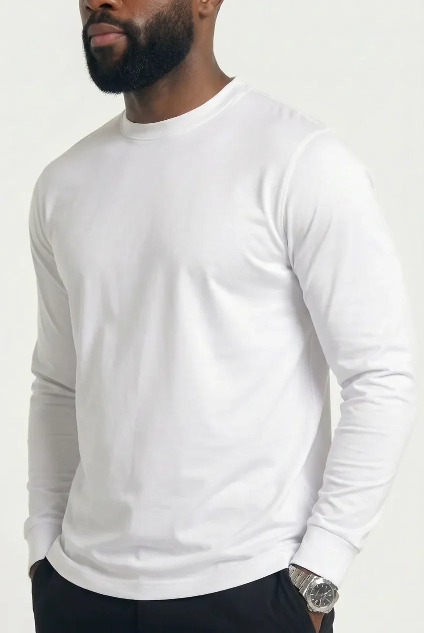 COMOCLO Shirt ML Luxe Ivoire — Vêtement homme luxe Ivoire | comoclo.com