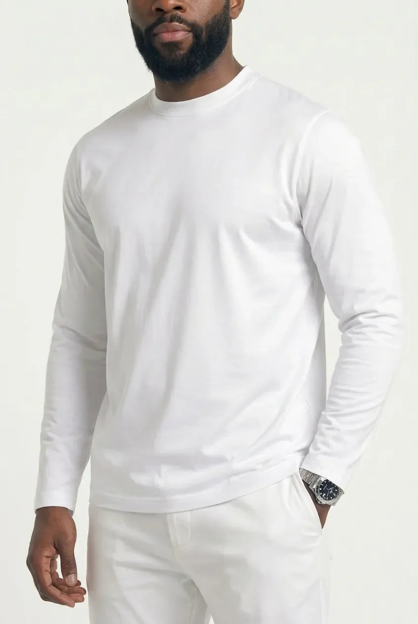 COMOCLO Shirt ML Luxe Ivoire — Vêtement homme luxe Ivoire | comoclo.com