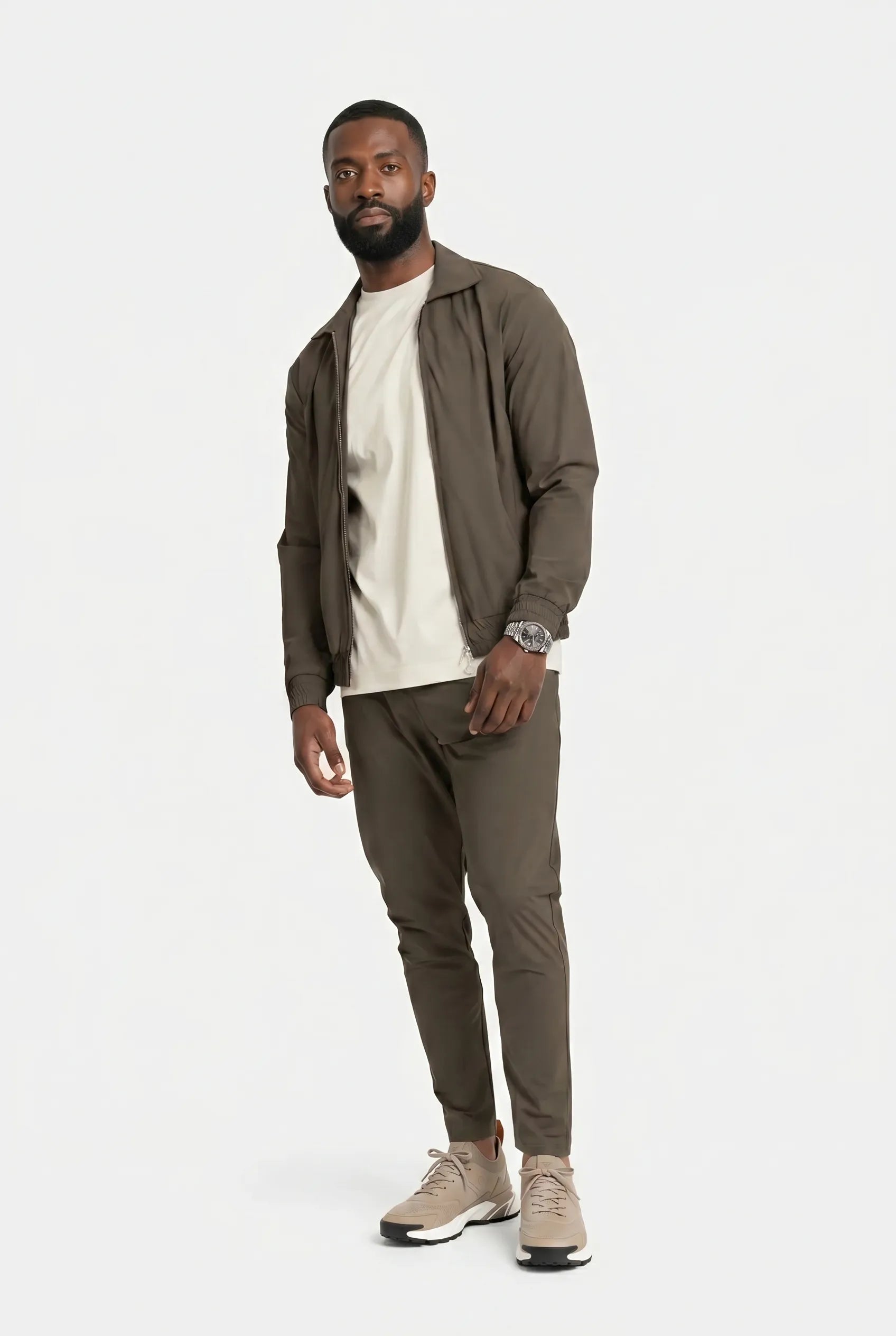 COMOCLO COMOCLO Ensemble Signature Homme Cognac — Vêtement homme luxe Cognac | comoclo.com