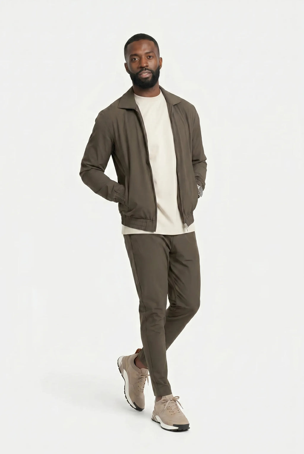 COMOCLO COMOCLO Ensemble Signature Homme Cognac — Vêtement homme luxe Cognac | comoclo.com