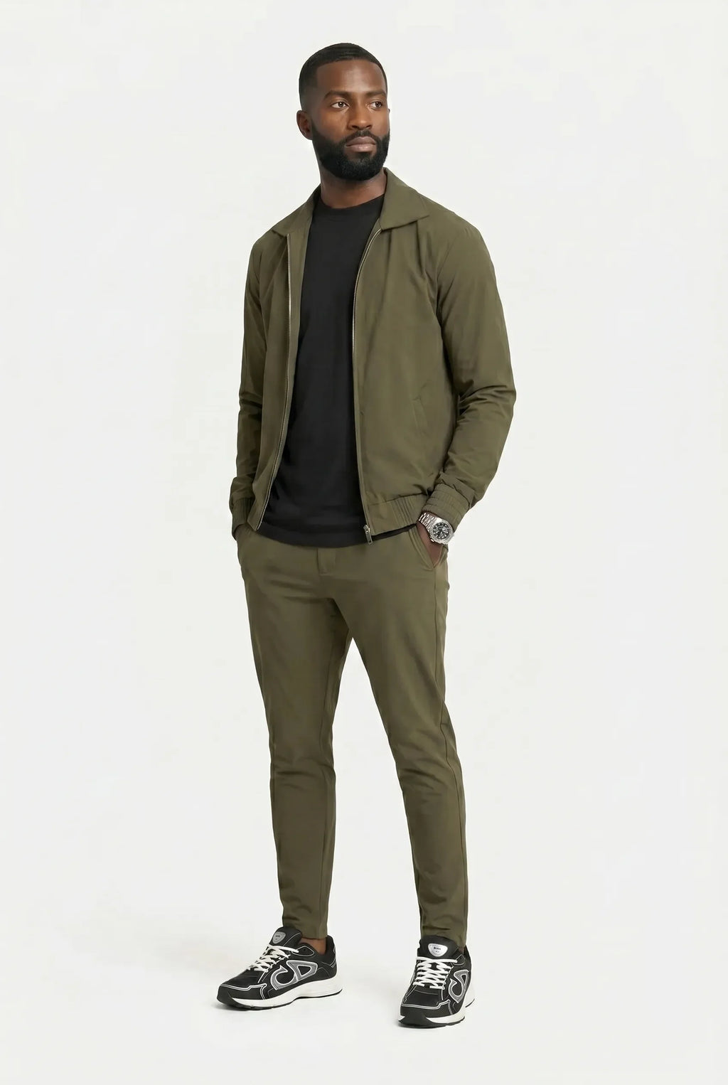 COMOCLO Ensemble Signature Olive — Vêtement homme luxe Olive | comoclo.com