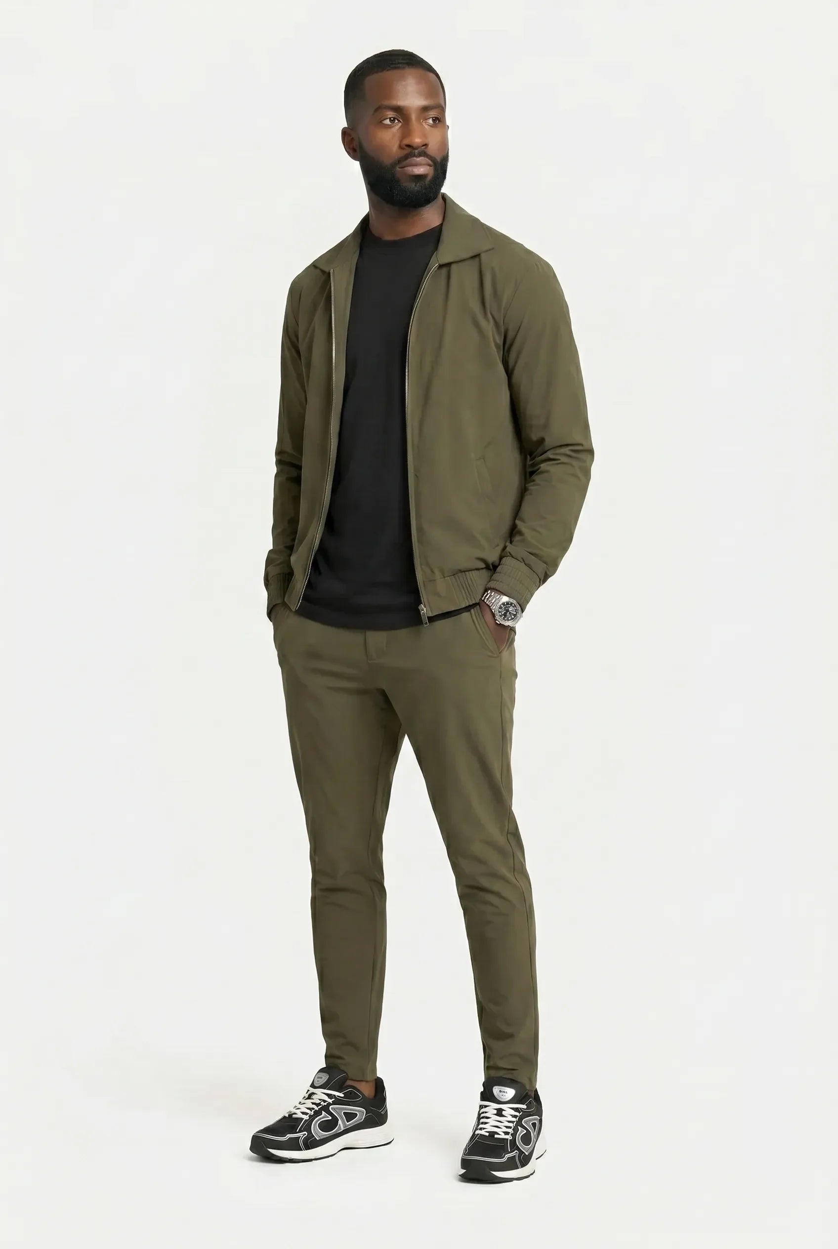 COMOCLO Ensemble Signature Olive — Vêtement homme luxe Olive | comoclo.com