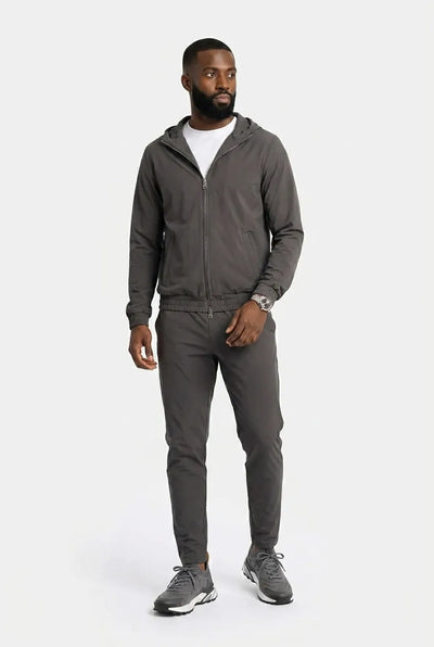 COMOCLO COMOCLO Ensemble Signature Homme Anthracite Capuche —  Anthracite | comoclo.com