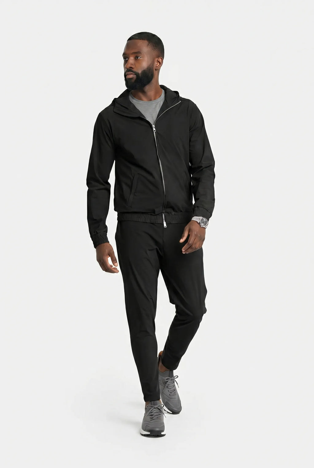 COMOCLO COMOCLO Ensemble Signature Homme Noir Capuche — Vêtement homme luxe Noir | comoclo.com