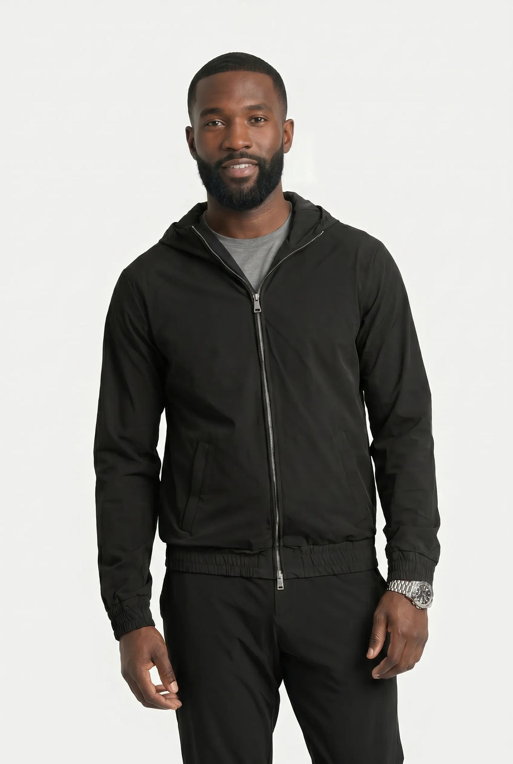 COMOCLO COMOCLO Ensemble Signature Homme Noir Capuche — Vêtement homme luxe Noir | comoclo.com