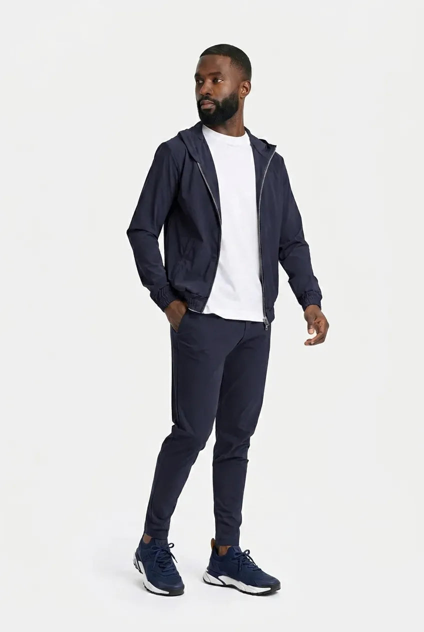 COMOCLO COMOCLO Ensemble Signature Homme Bleu Marine Capuche — Vêtement homme luxe Bleu | comoclo.com
