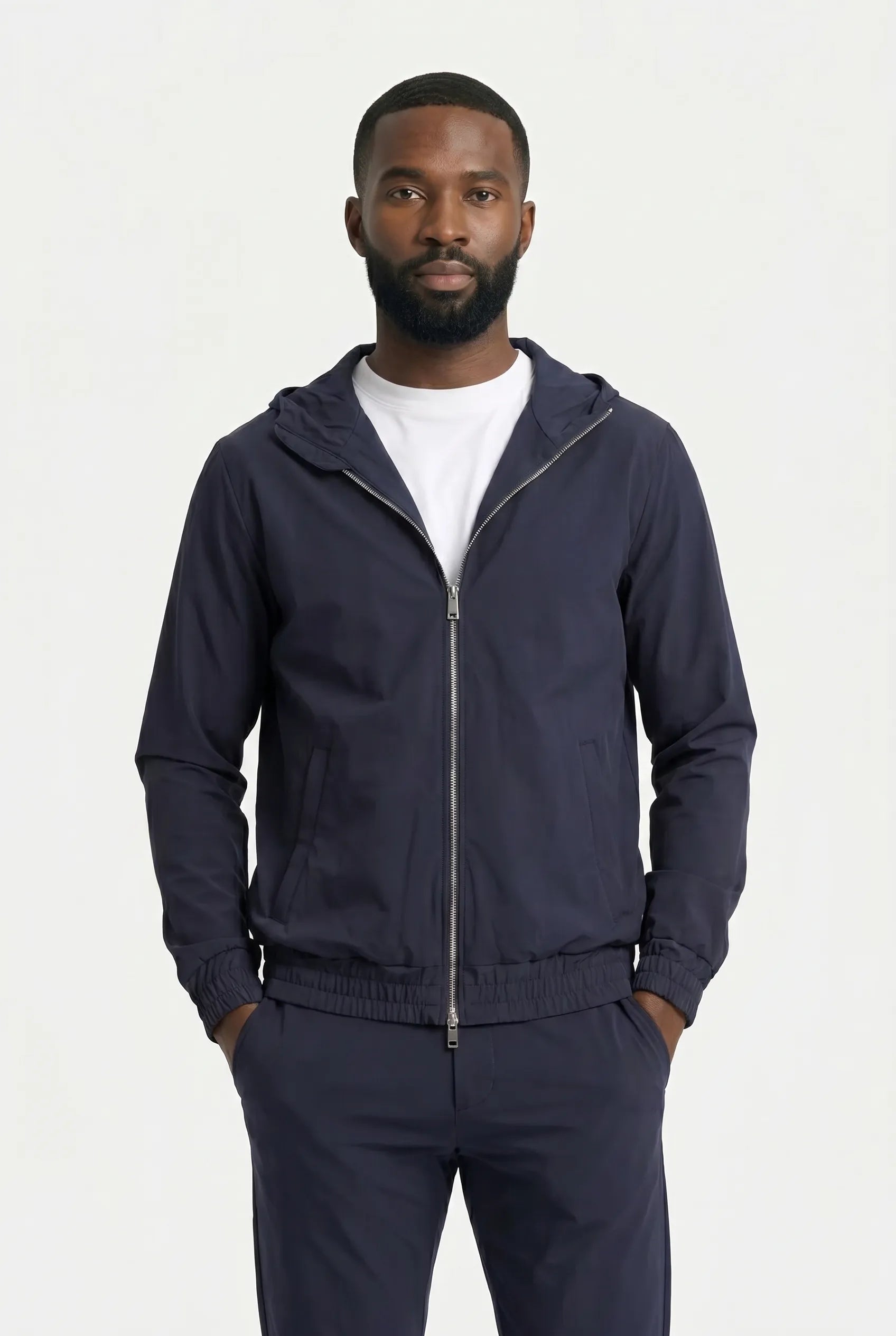 COMOCLO COMOCLO Ensemble Signature Homme Bleu Marine Capuche — Vêtement homme luxe Bleu | comoclo.com