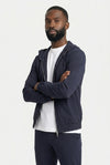 COMOCLO COMOCLO Ensemble Signature Homme Bleu Marine Capuche —  Bleu | comoclo.com